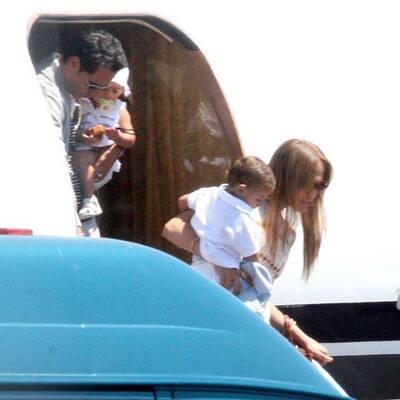 Jennifer Lopez mit ihren Babys in Rom