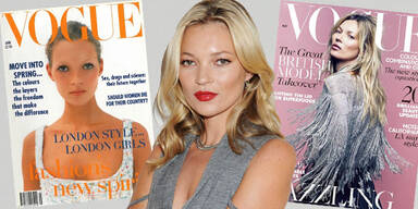 Kate Moss: zum 35. Mal am Cover der britischen Vogue