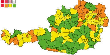 Corona-Ampel: Die 10 schlimmsten Bezirke Österreichs