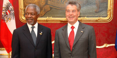 Bundespräsident Heinz Fischer & Kofi Annan