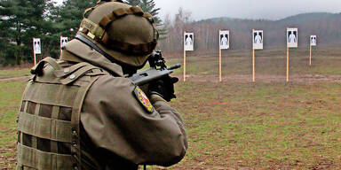 Bundesheer Soldat Schießübung