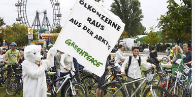 250 Biker fuhren in Wien für Schutz der Arktis