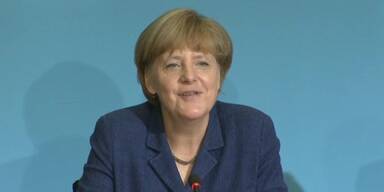 Merkel freut sich über deutschen Sieg