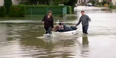 Hochwasser in Kroatien und Bosnien