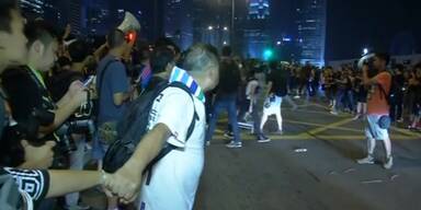 Demonstranten in Hongkong bleiben hart