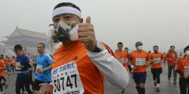 Marathon trotz heftigem Smog