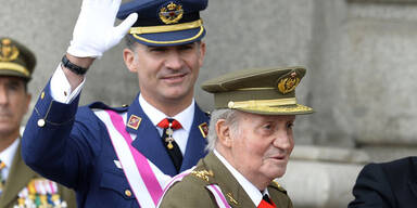 Kronprinz Felipe von Spanien, König Juan Carlos