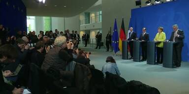 Merkel, Hollande und Juncker treffen sich