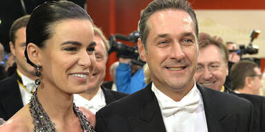 HC Strache & Kerstin Lechner am Opernball