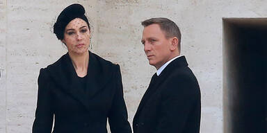 James Bond-Dreh: Monica Bellucci & Daniel Craig