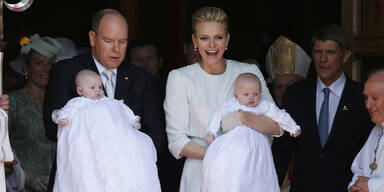Fürst Albert & Fürstin Charlène mit Prinz Jacques und Prinzessin Gabriella
