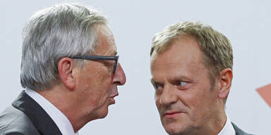 Sicherheitsbedenken: Juncker und Tusk sitzen fest