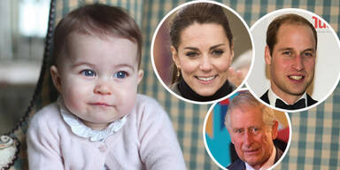 Prinzessin Charlotte, Prinz William, Herzogin Kate, Prinz Charles