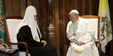Papst Franziskus traf russischen Patriarch Kirill