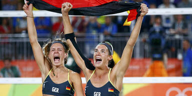 Deutsche Beach-Girls holen historisches Gold