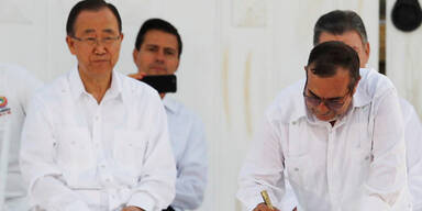 Friedensvertrag in Kolumbien unterzeichnet