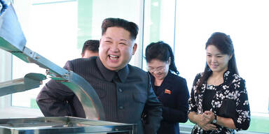Kim Jong-un mit Frau