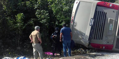 12 Touristen sterben bei Bus-Crash