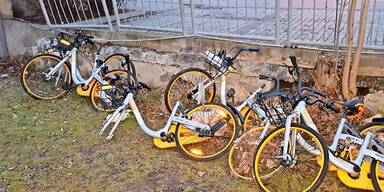 'Friedhof' für Asia-Leihräder