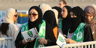 Saudische Frauen durften zum Fußball