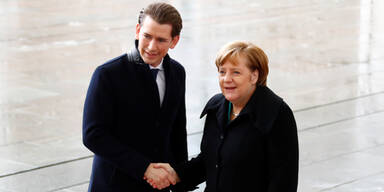Kurz und Merkel
