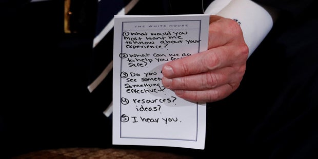 Donald Trump Zettel