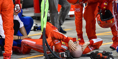 Ferrari Formel 1 Mechaniker Bahrain Verletzung Räikkönen