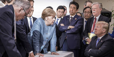 Merkel Trump G-7
