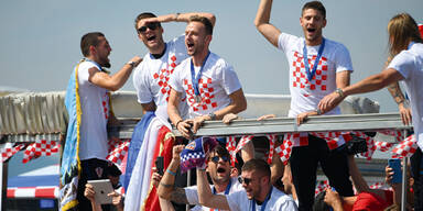 Kroatien WM Empfang Zagreb