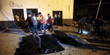 Migranten-Lager in Libyen angegriffen – 44 Tote