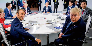 G/-Gipfel Biarritz Merkel Macron Trump Johnson Abe Conte Tusk
