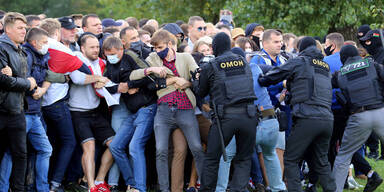 Minsk Weißrussland Belarus Demo