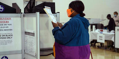 US-Wahl Polling Station Wahllokal