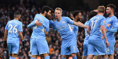 Manchester City siegt 6:3 gegen Leicester