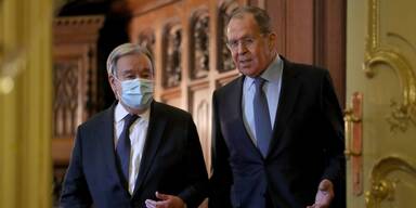 UNO-Chef fordert in Moskau Waffenruhe