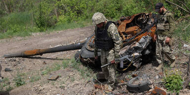 Ukraine Panzer zerstört