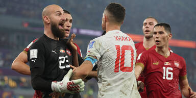 Serbien gegen Schweiz Xhaka