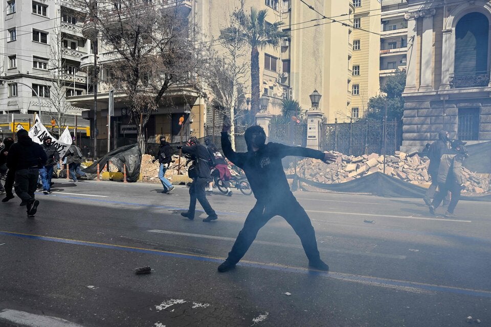 Griechenland Proteste Zugunglück