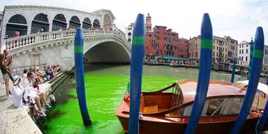 Venedig Canale Grande grün