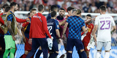 Kroatien gegen Spanien Nations League Finale