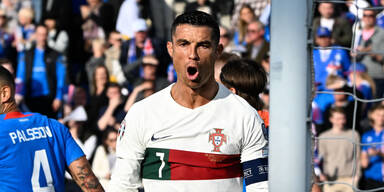 Cristiano Ronaldo EM-Quali Portugal gegen Island