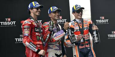 Jorge Martin, Francesco Bagnaia und Marc Marquez