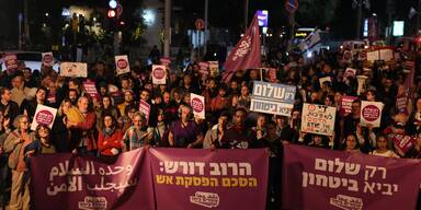 Hunderte demonstrierten in Israel gegen Gaza-Krieg