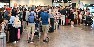 Systemausfall am Flughafen Wien