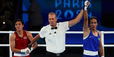 Trotz Geschlechter-Debatte: Boxerin Khelif im Finale