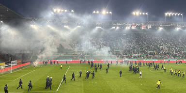 Rapid Derby Ausschreitungen