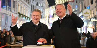 Weihnachtsbeleuchtung Bürgermeister Ludwig Walter Ruck