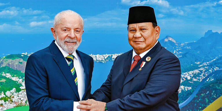 Luiz Inacio Lula da Silva und Prabowo Subianto