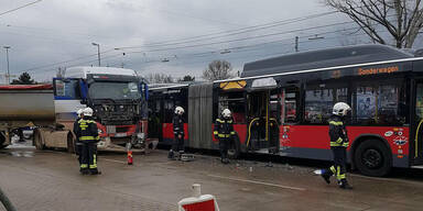 Wiener Linien Bus Unfall Donaustadt