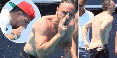 Franck Ribéry beim Yachturlaub auf Ibiza